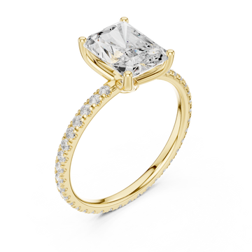 Gold Regal Light Solitaire Ring Right View