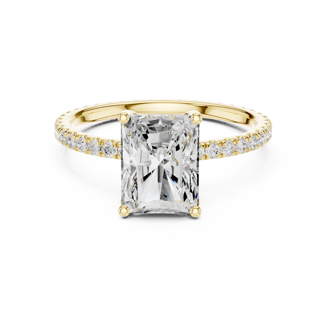 Gold Regal Light Solitaire Ring Right View