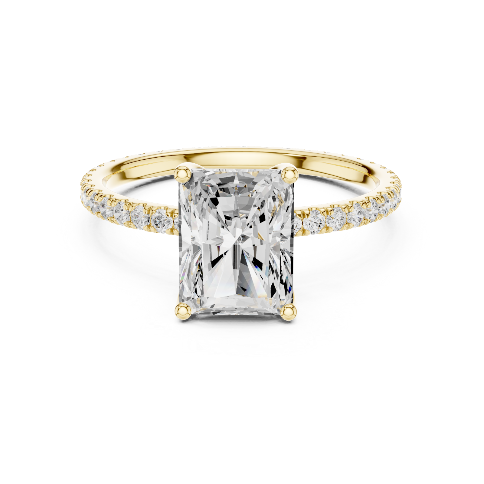  Gold Regal Light Solitaire Ring Front View
