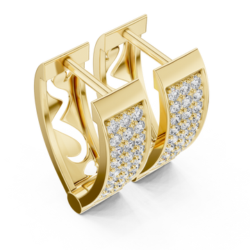 Gold Luminous Ensemble Clip Earrings Right View