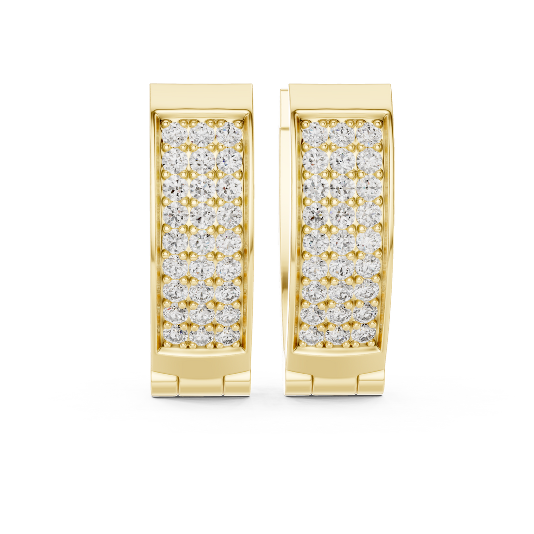 Gold Luminous Ensemble Clip Earrings Right View