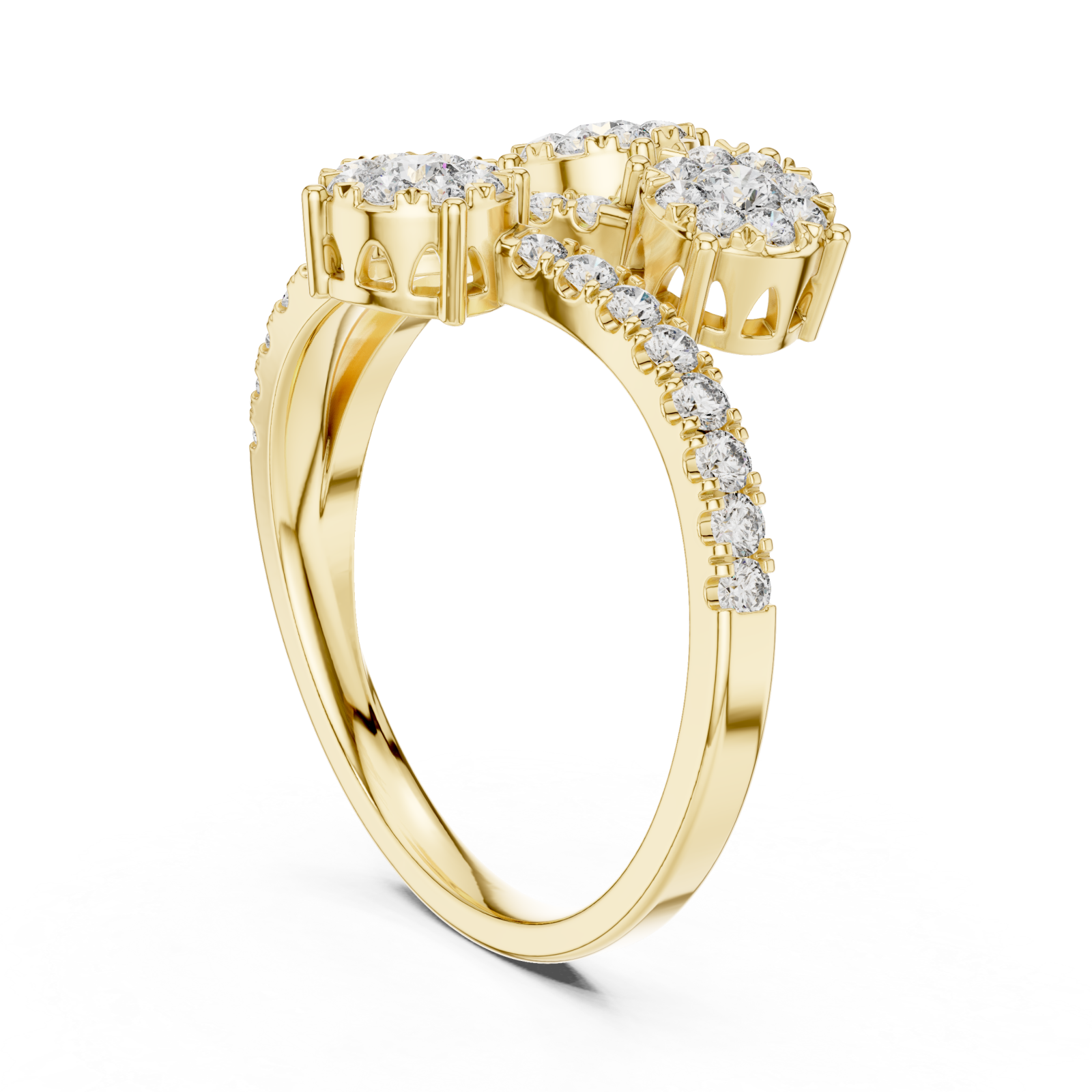  Gold Infinity Petal Dreamscape Band Left View