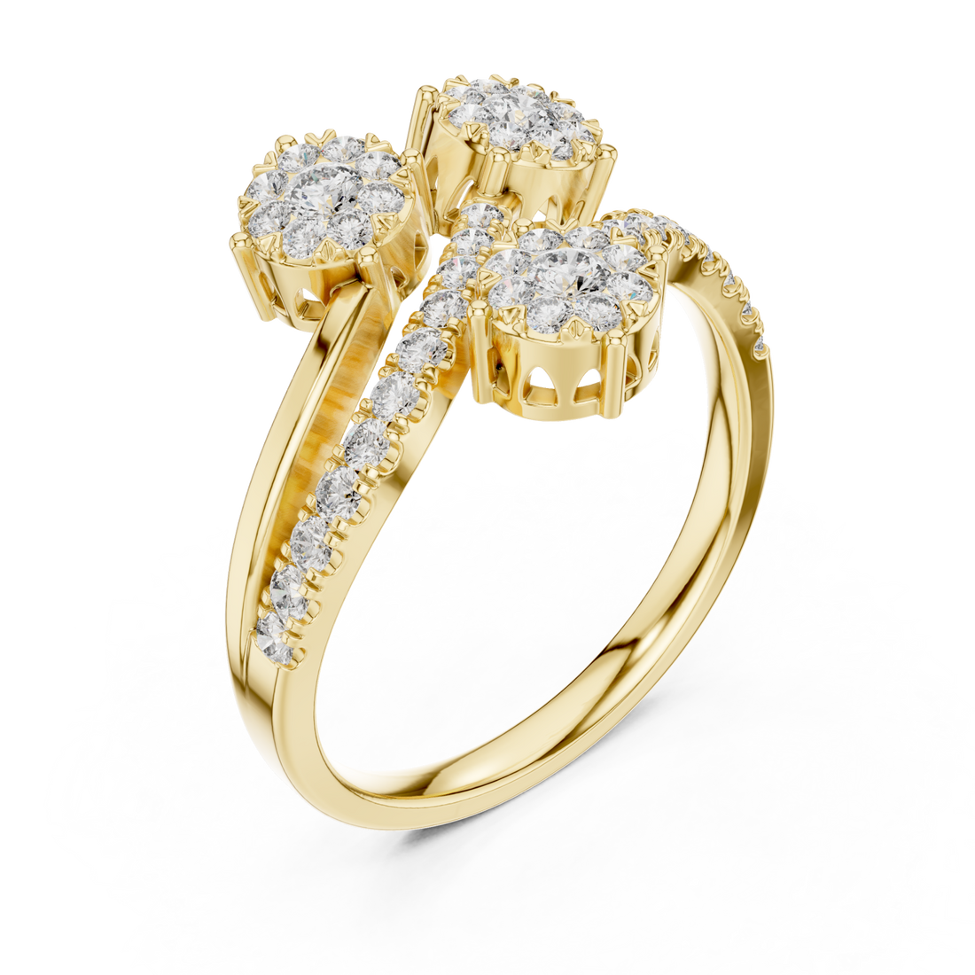 Gold Infinity Petal Dreamscape Band Right View