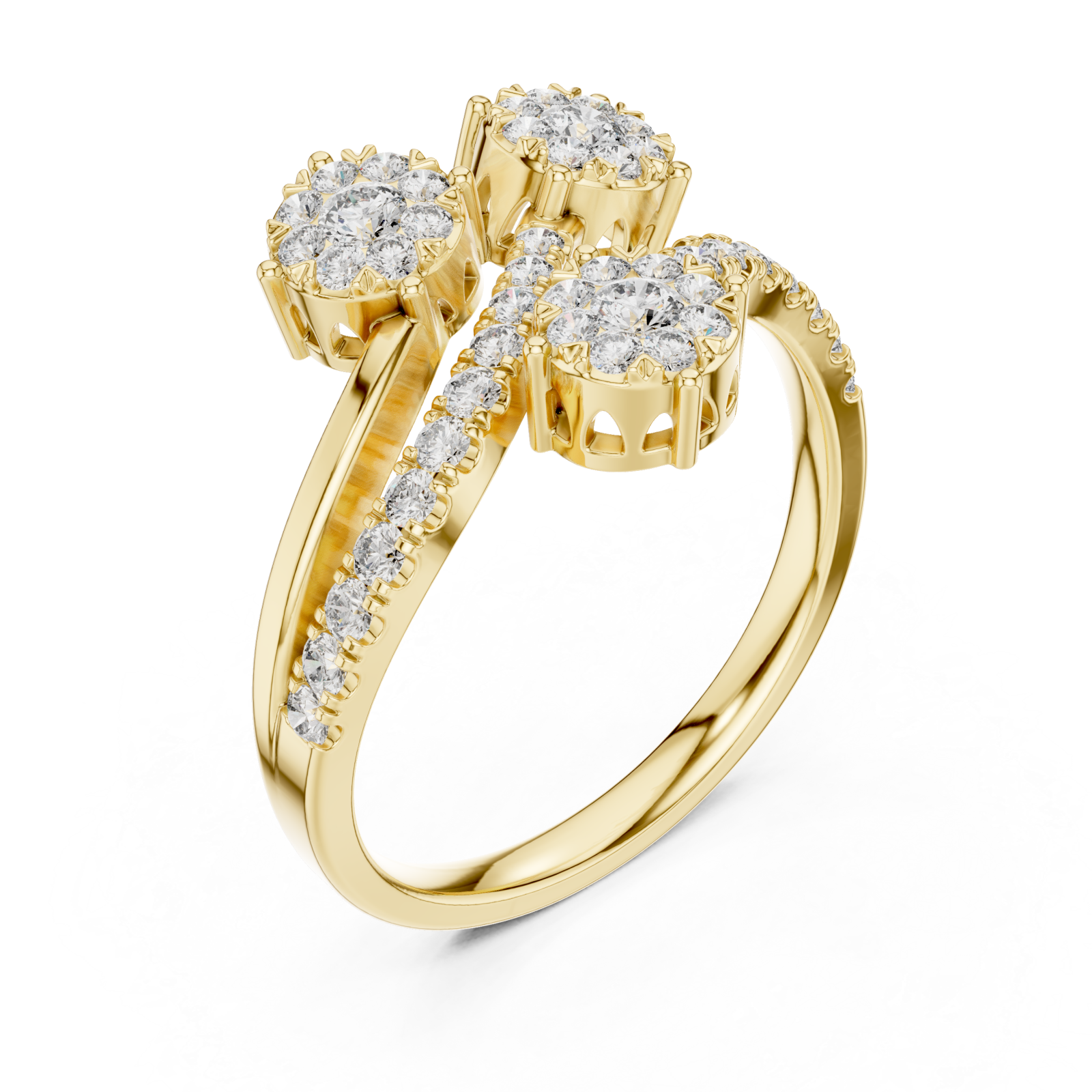 Gold Infinity Petal Dreamscape Band Right View