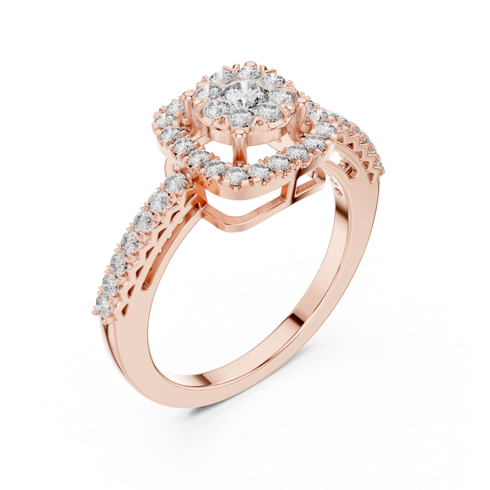  Rose Gold Infinite Bloom Harmony Luxe Ring Right View