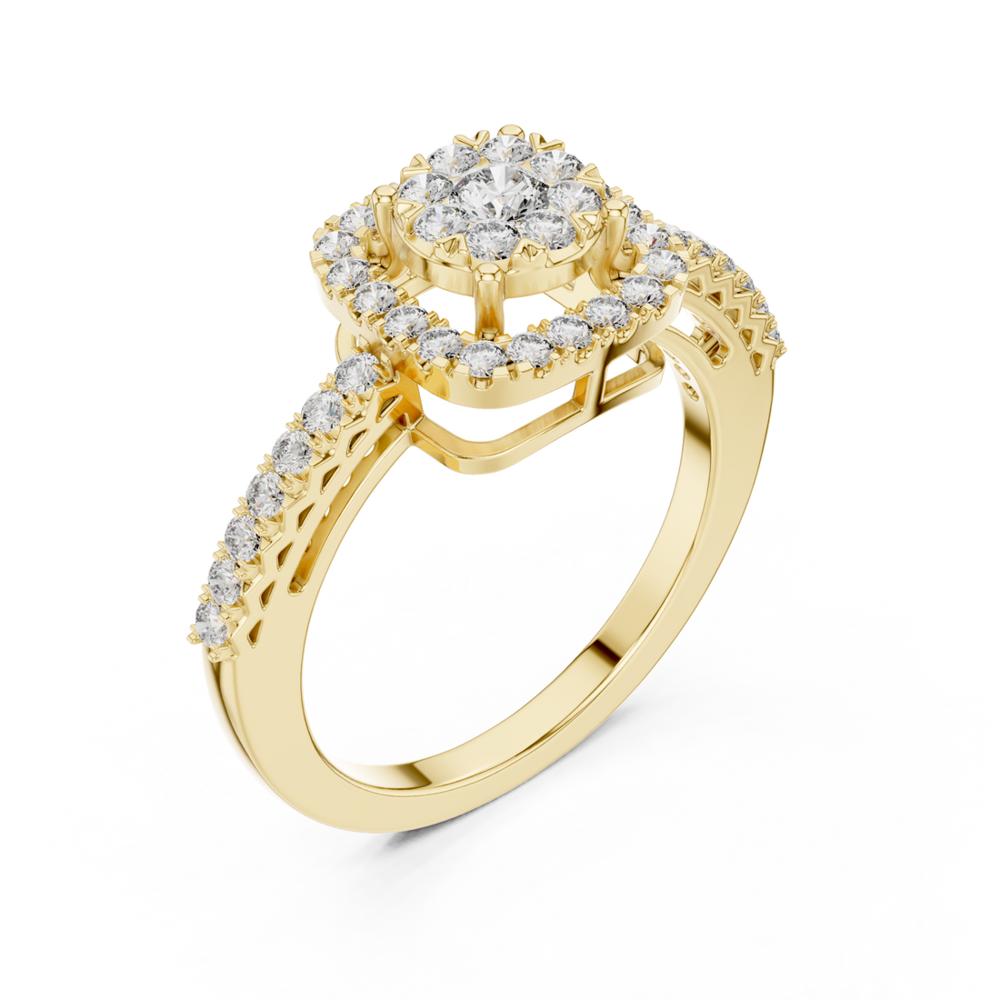 Gold Infinite Bloom Harmony Luxe Ring Right View