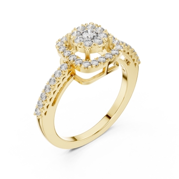 Gold Infinite Bloom Harmony Luxe Ring Right View
