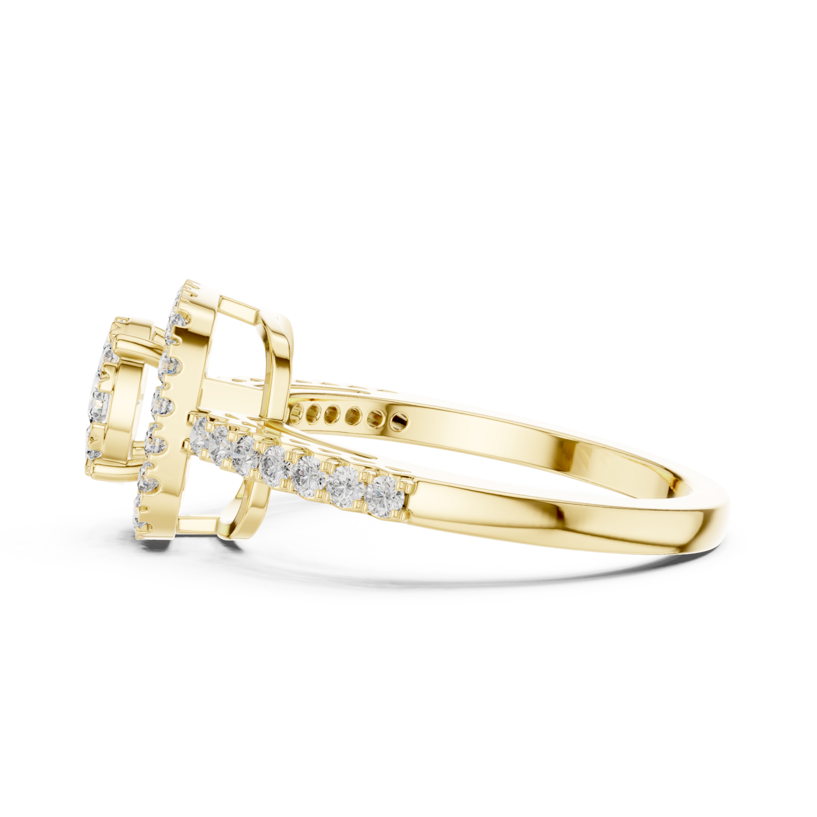  Gold Infinite Bloom Harmony Luxe Ring Side View