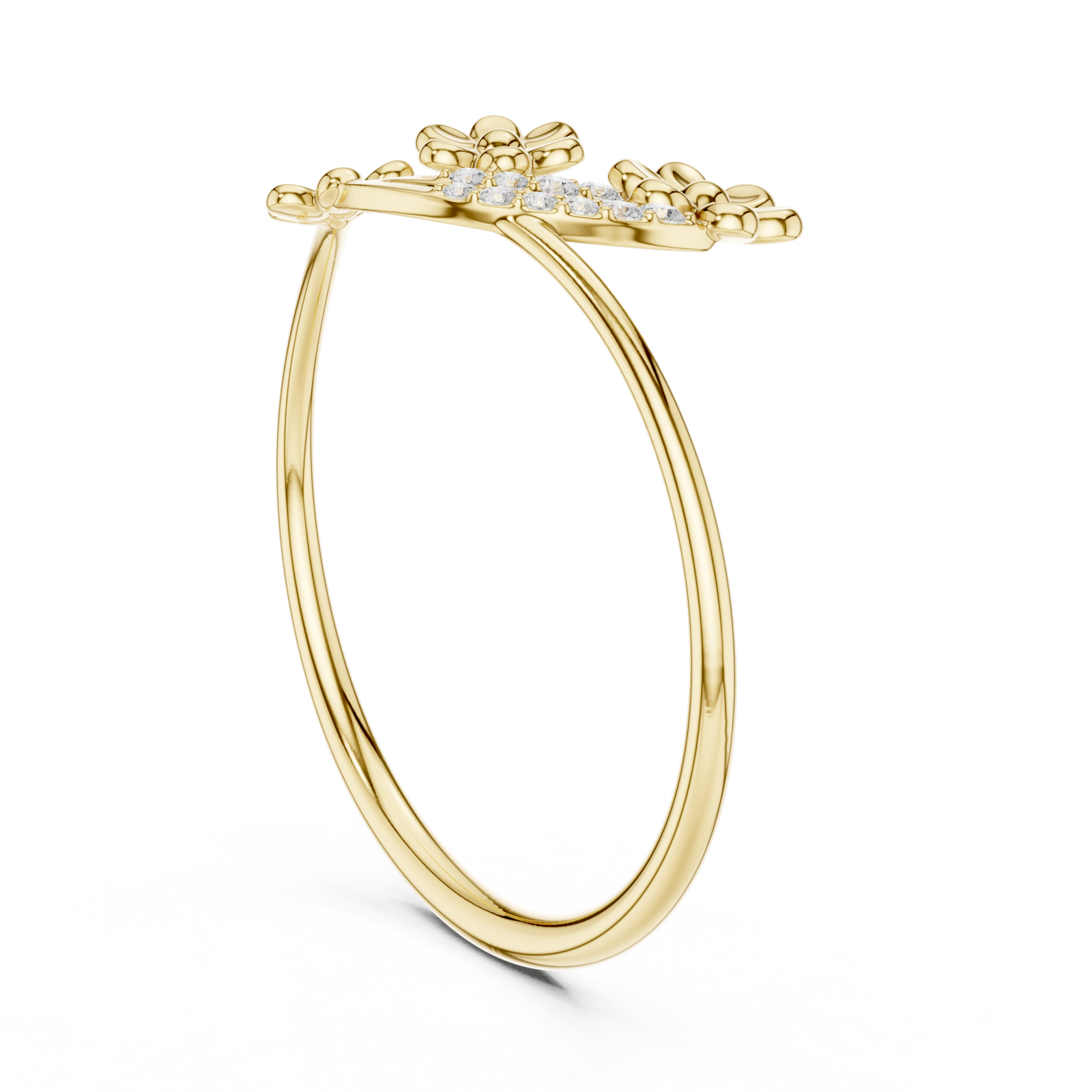  Gold Spring Meadow Glory Statement Band Left View