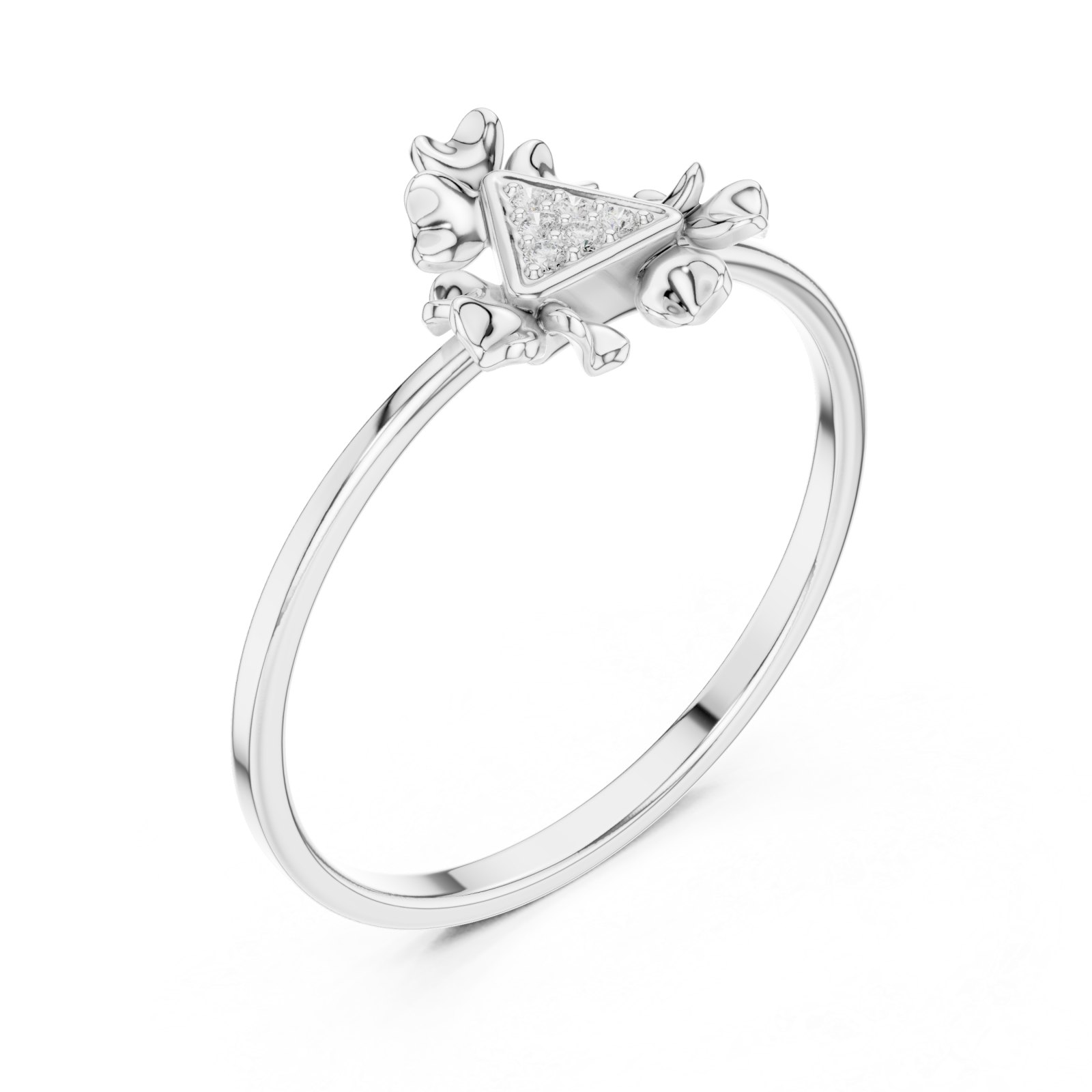  White Gold Twilight Petal Embrace Right View