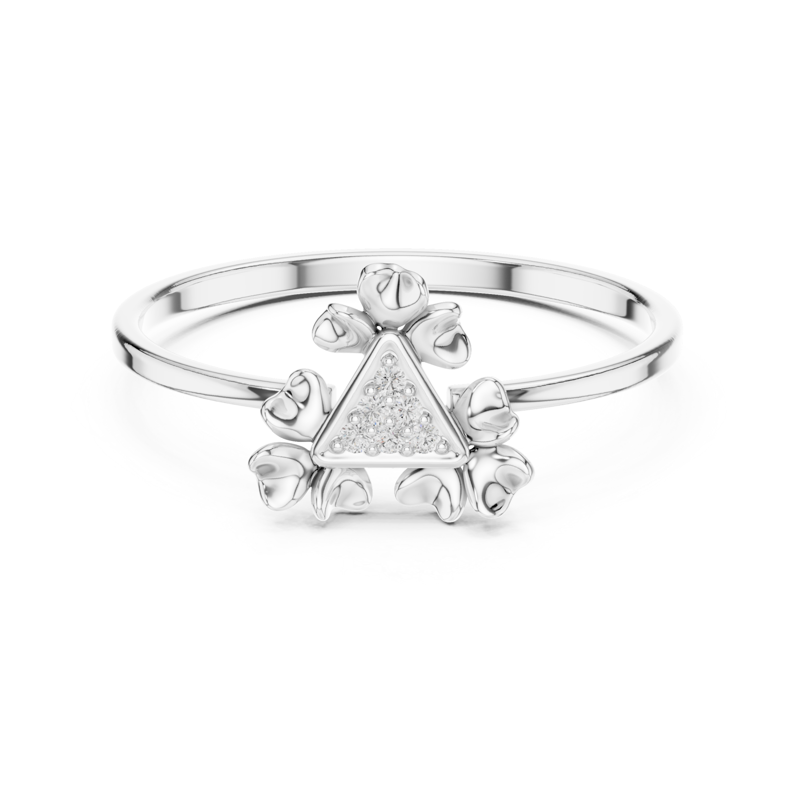  White Gold Twilight Petal Embrace Front View