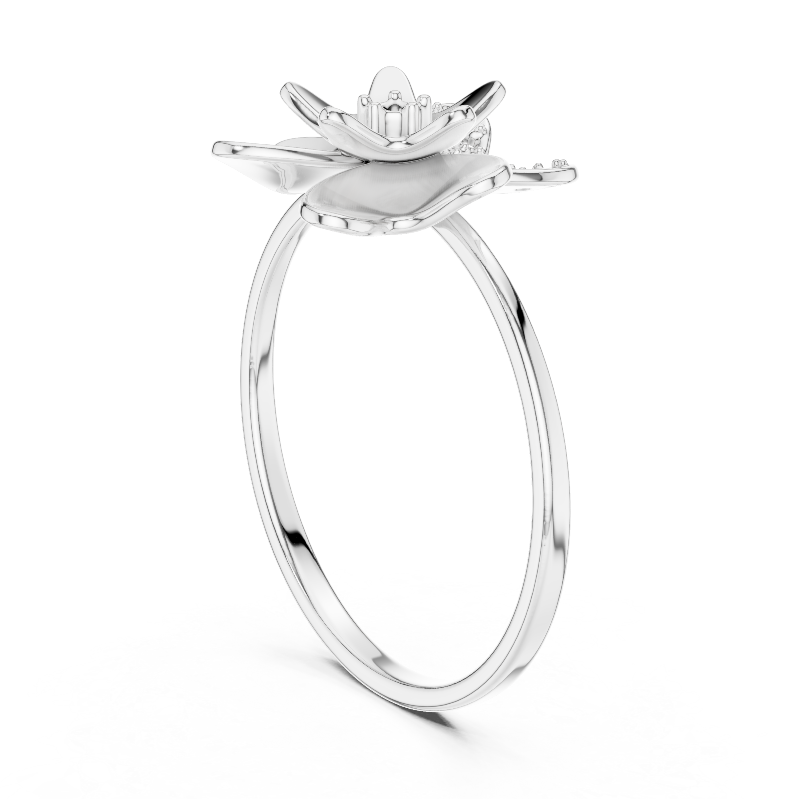  White Gold Opulent Blossom Left View