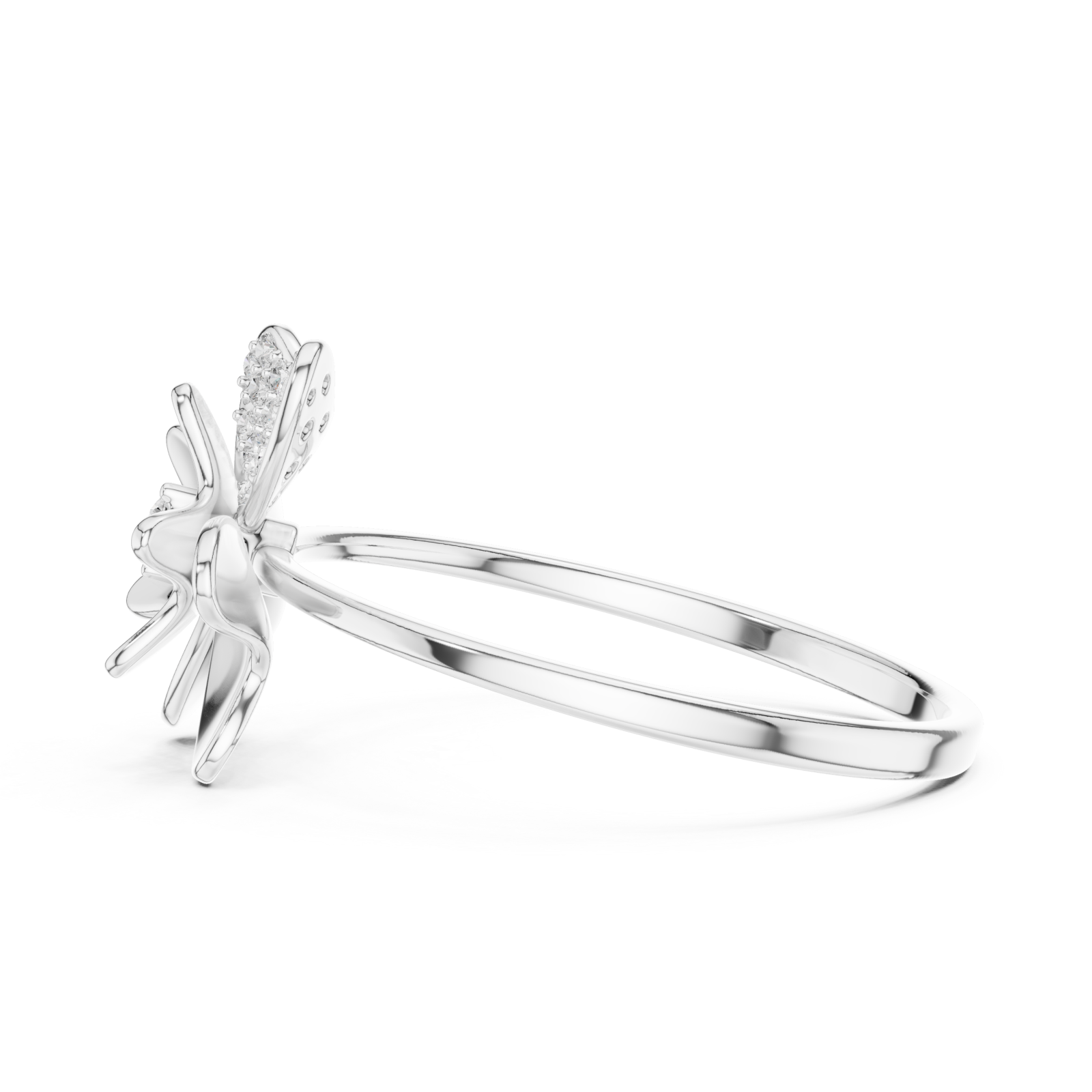  White Gold Opulent Blossom Side View