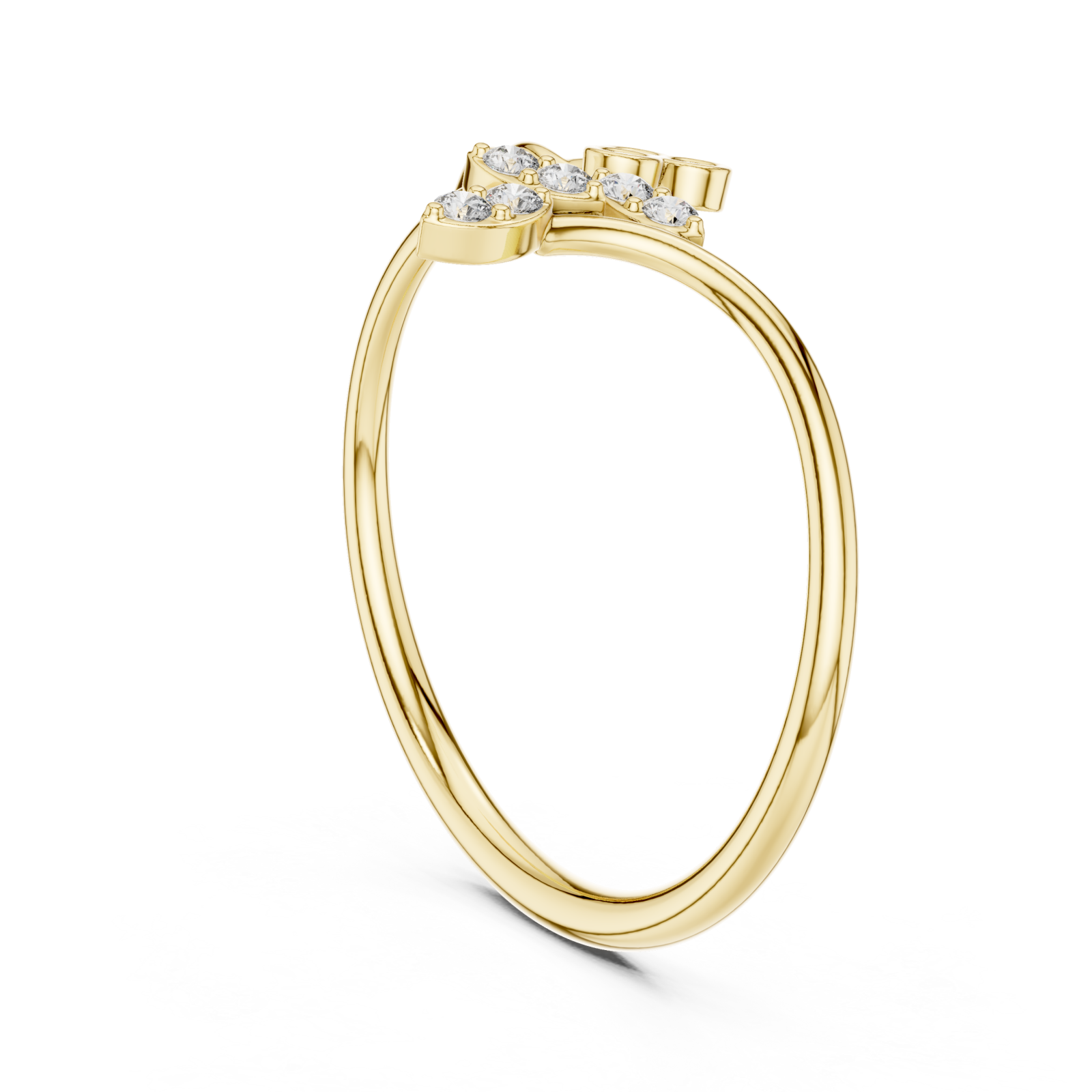 Gold Meadow Dream Harmony Curve Statement Ring Left View