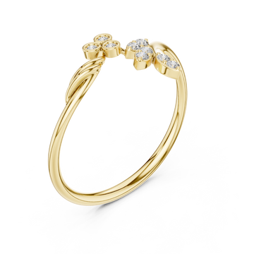 Gold Meadow Dream Harmony Curve Statement Ring Right View
