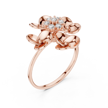  Rose Gold Radiant Blossom Whisper Signature Band Right View