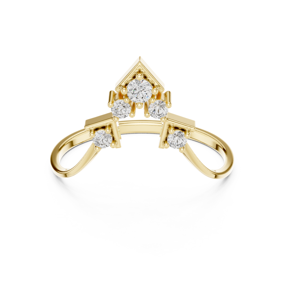 Gold Radiance Cluster Harmony Band Right View