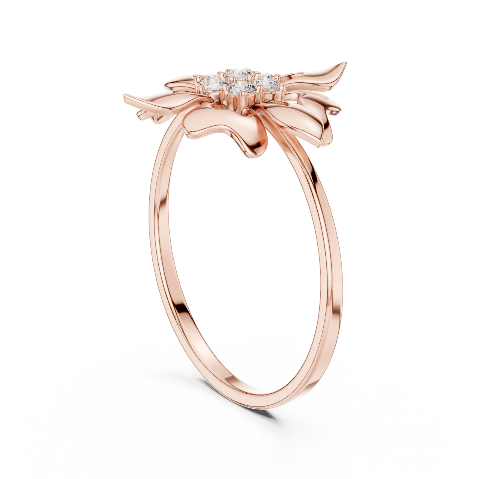  Rose Gold Pure Grace Petal Band Left View