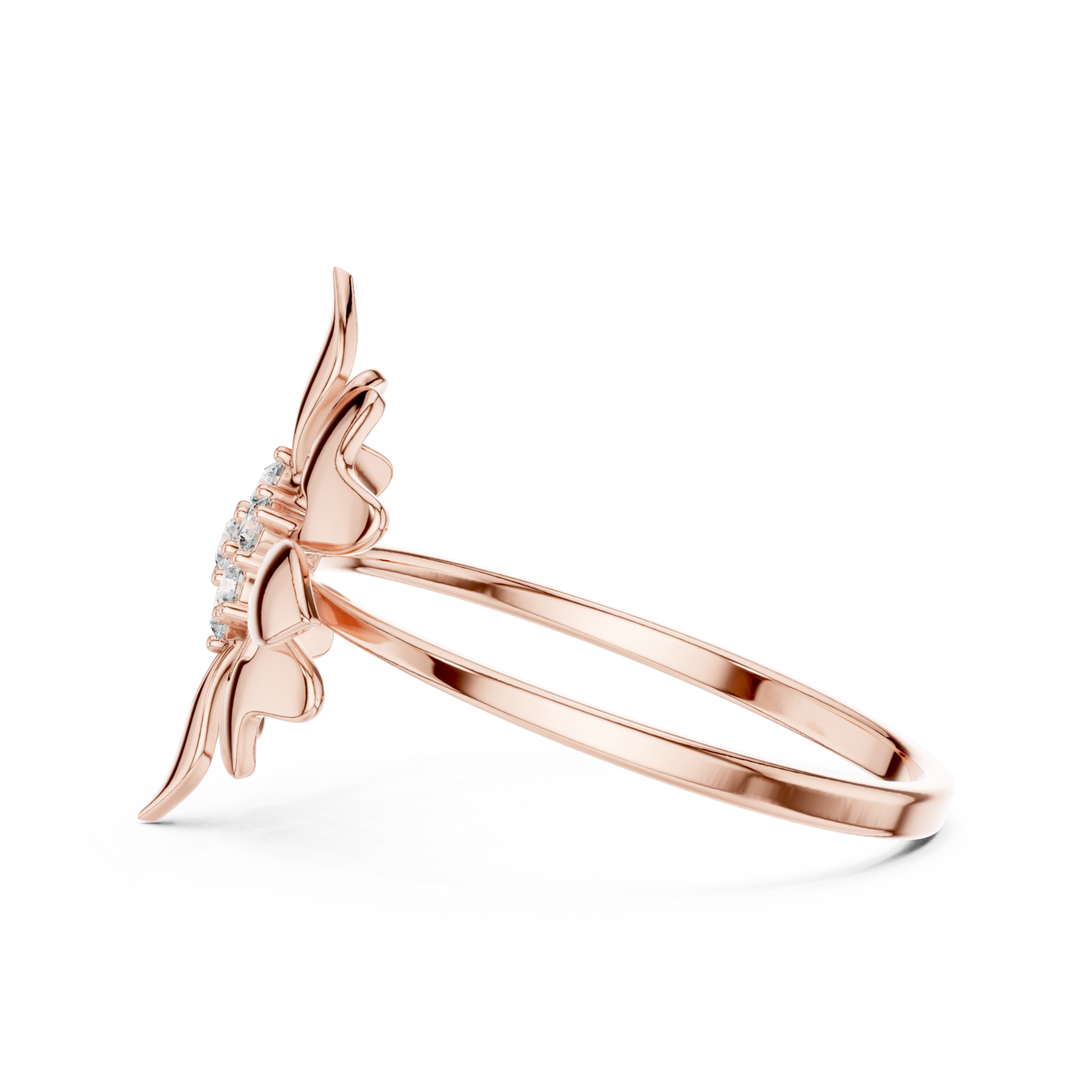  Rose Gold Pure Grace Petal Band Side View