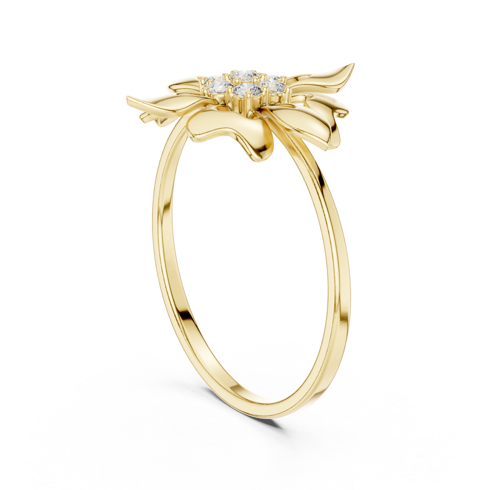  Gold Pure Grace Petal Band Left View