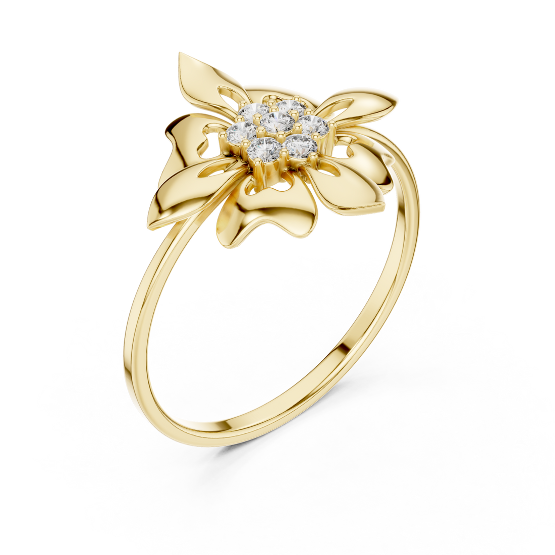 Gold Pure Grace Petal Band Right View