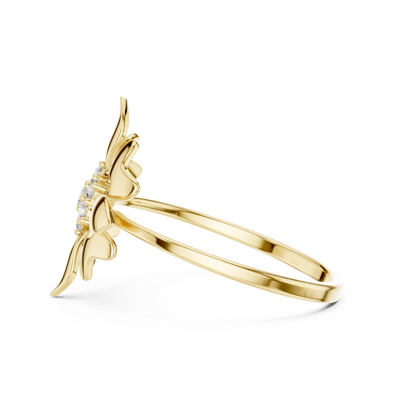  Gold Pure Grace Petal Band Side View
