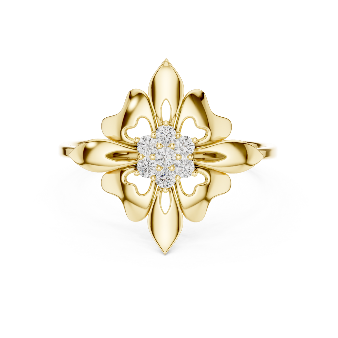 Gold Pure Grace Petal Band Right View