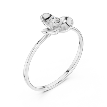  White Gold Whispering Romance Band Right View