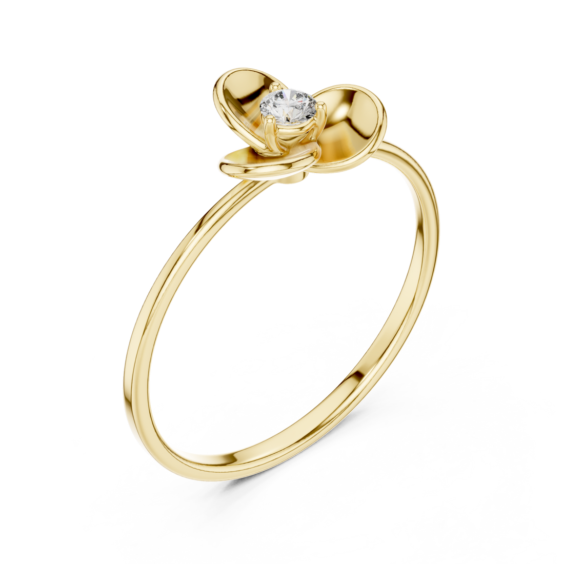 Gold Whispering Romance Band Right View