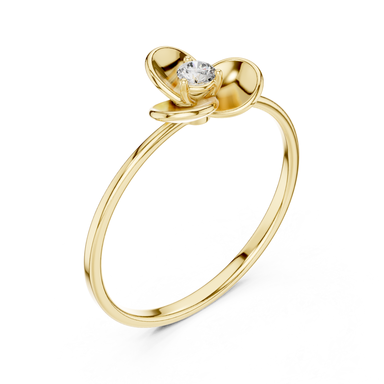 Gold Whispering Romance Band Right View