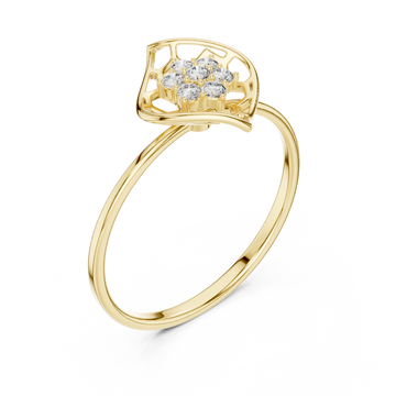 Gold Petal Reverie Halo Band Right View