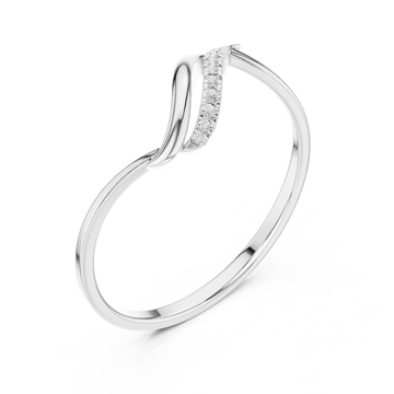  White Gold Radiant Whisper Flow Band Right View