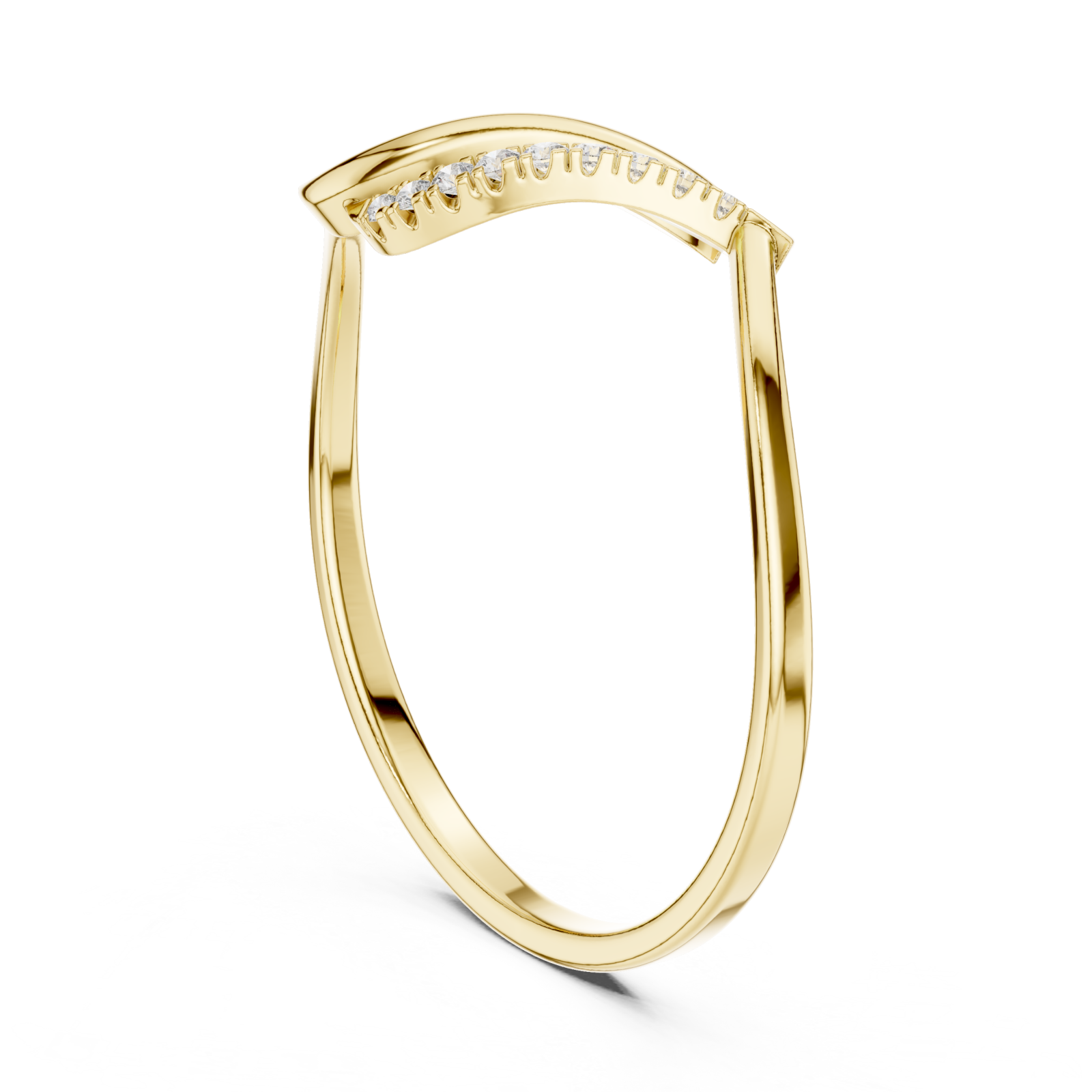  Gold Radiant Whisper Flow Band Left View
