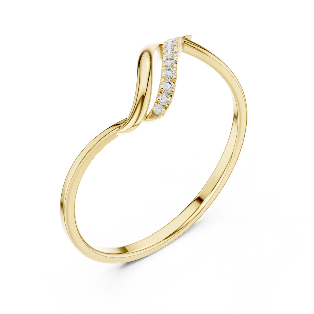 Gold Radiant Whisper Flow Band Right View
