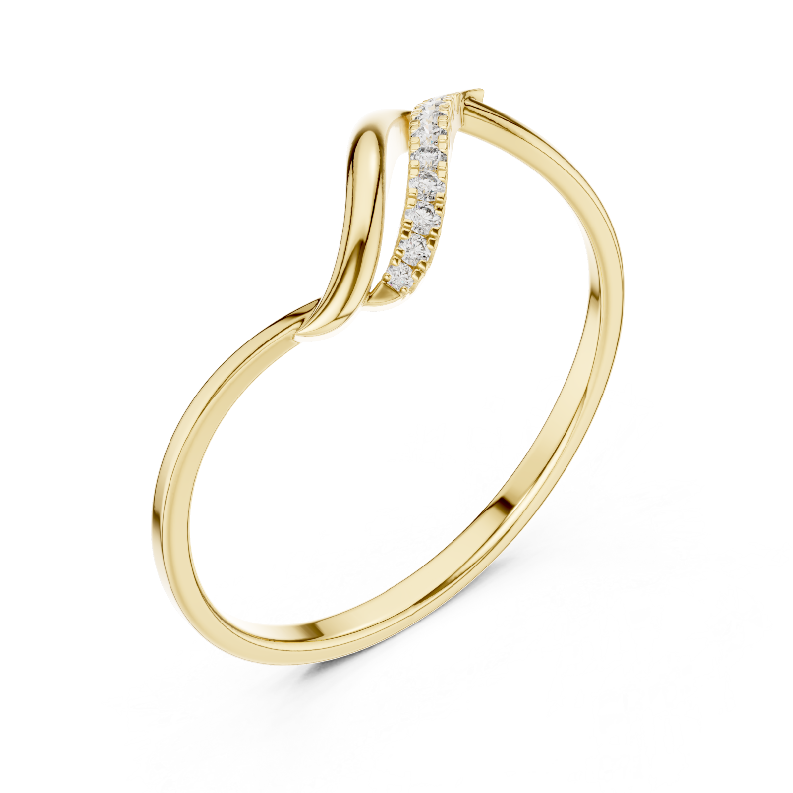 Gold Radiant Whisper Flow Band Right View
