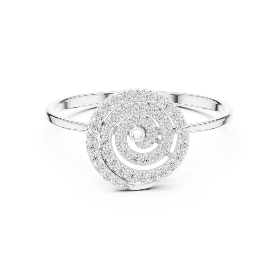  White Gold Radiant Embrace Open Circle Band Right View