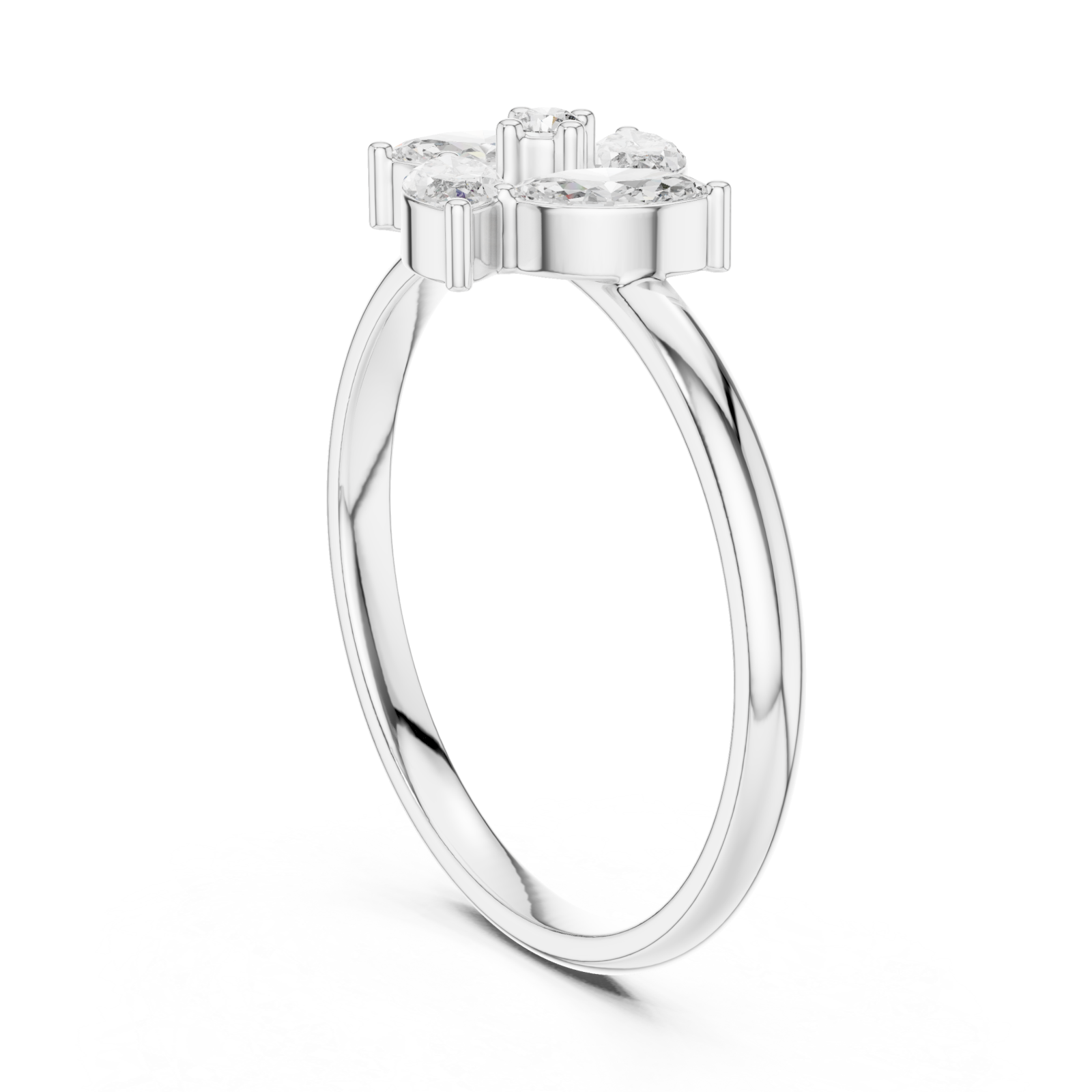  White Gold Eternal Whisper Radiance Band Left View