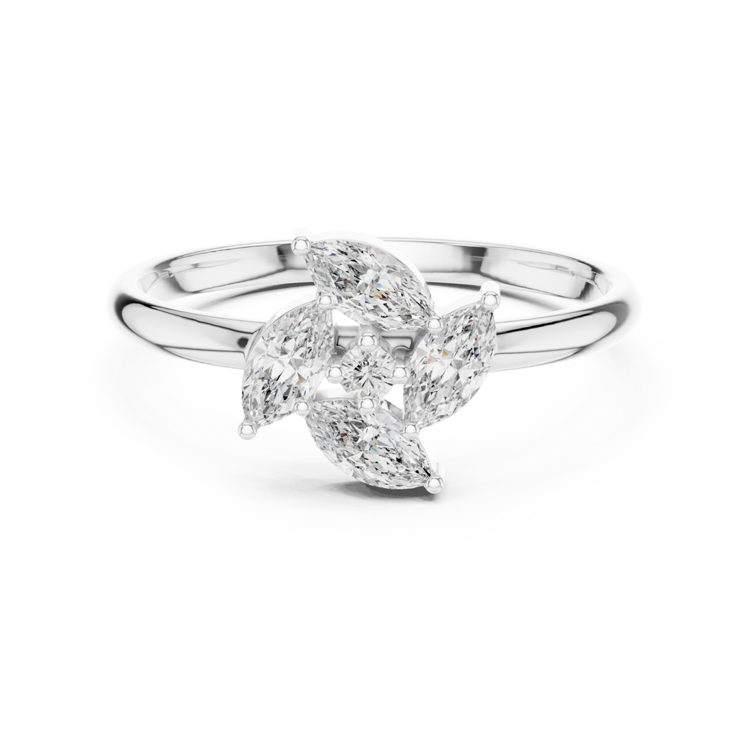  White Gold Eternal Whisper Radiance Band Right View