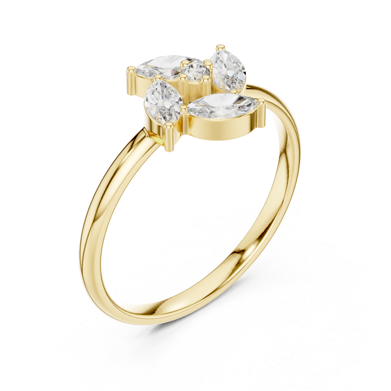 Gold Eternal Whisper Radiance Band Right View