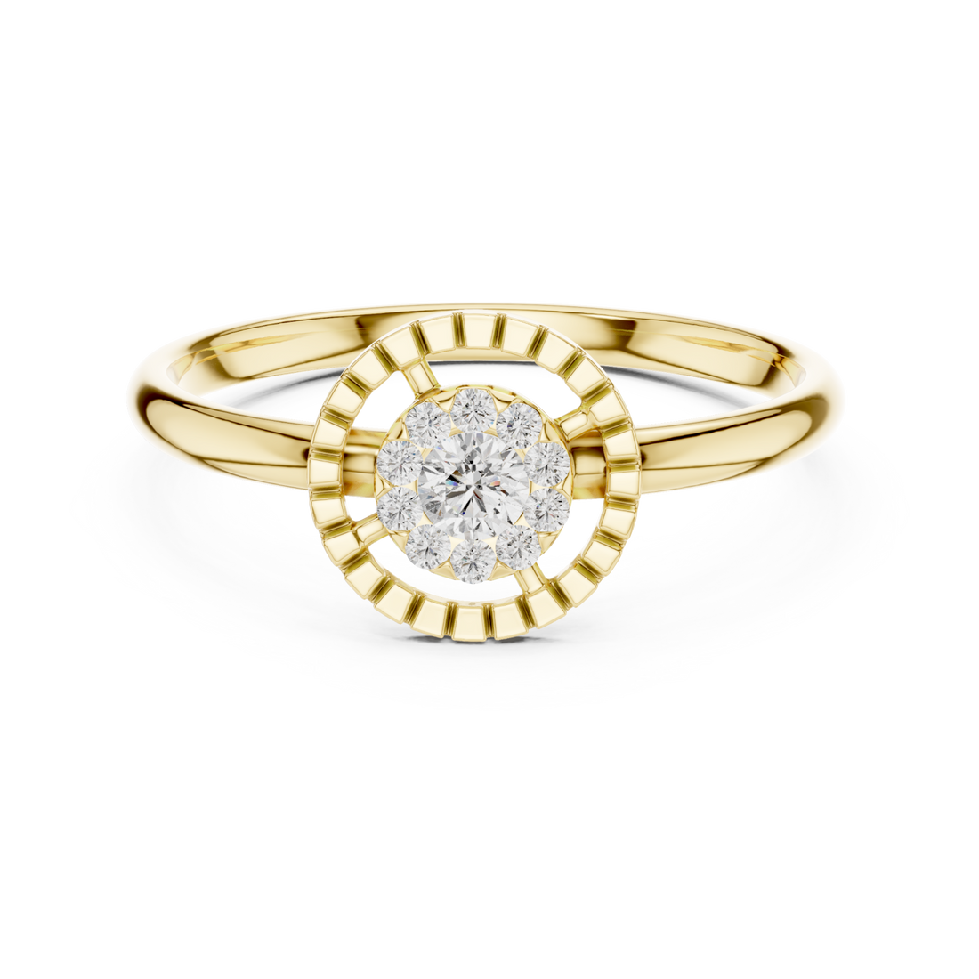 Gold Celestial Grace Harmony Promise Band Right View