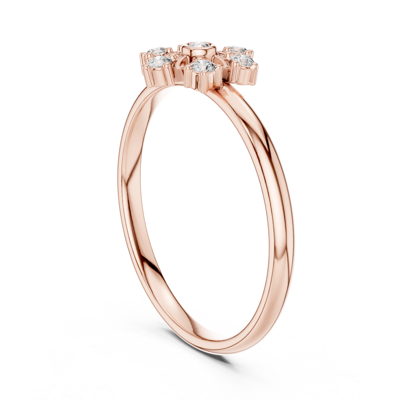  Rose Gold Eternal Radiance Solitaire Left View