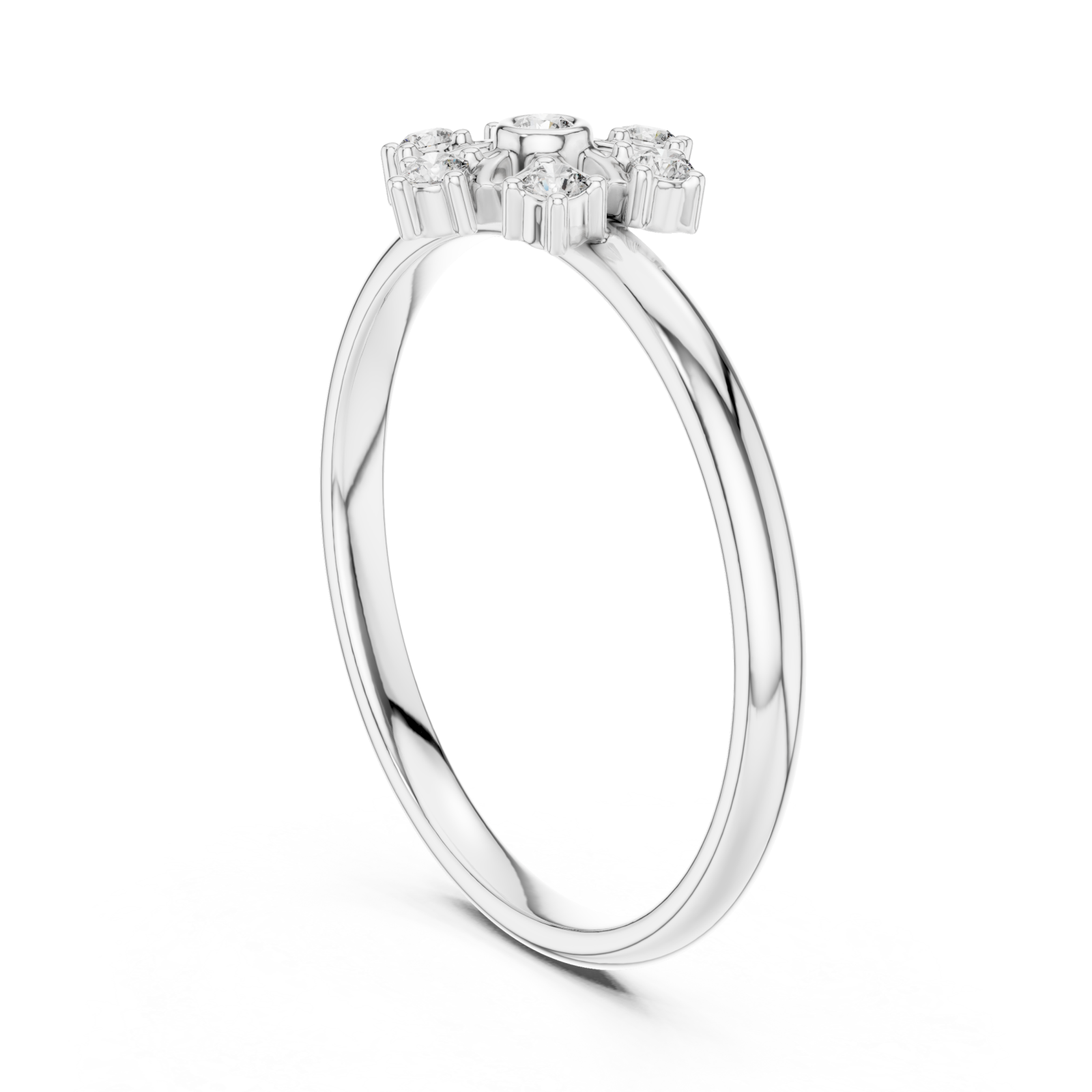  White Gold Eternal Radiance Solitaire Left View