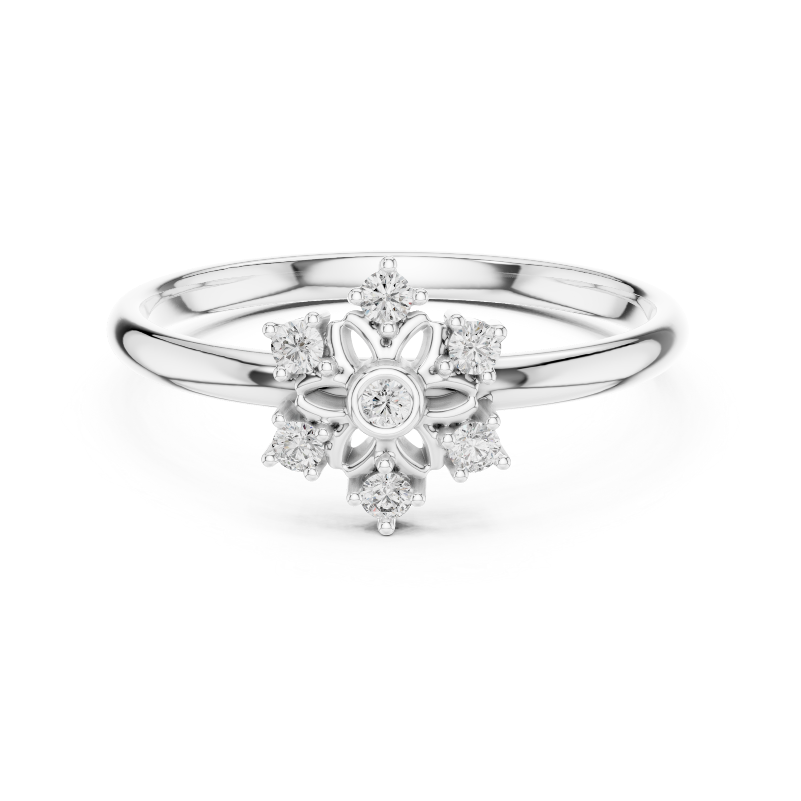  White Gold Eternal Radiance Solitaire Front View