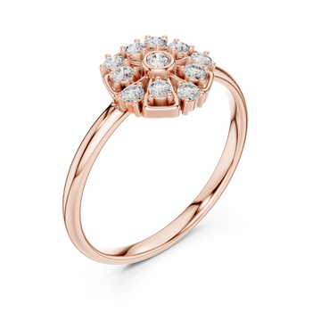  Rose Gold Luminous Flora Ring Right View