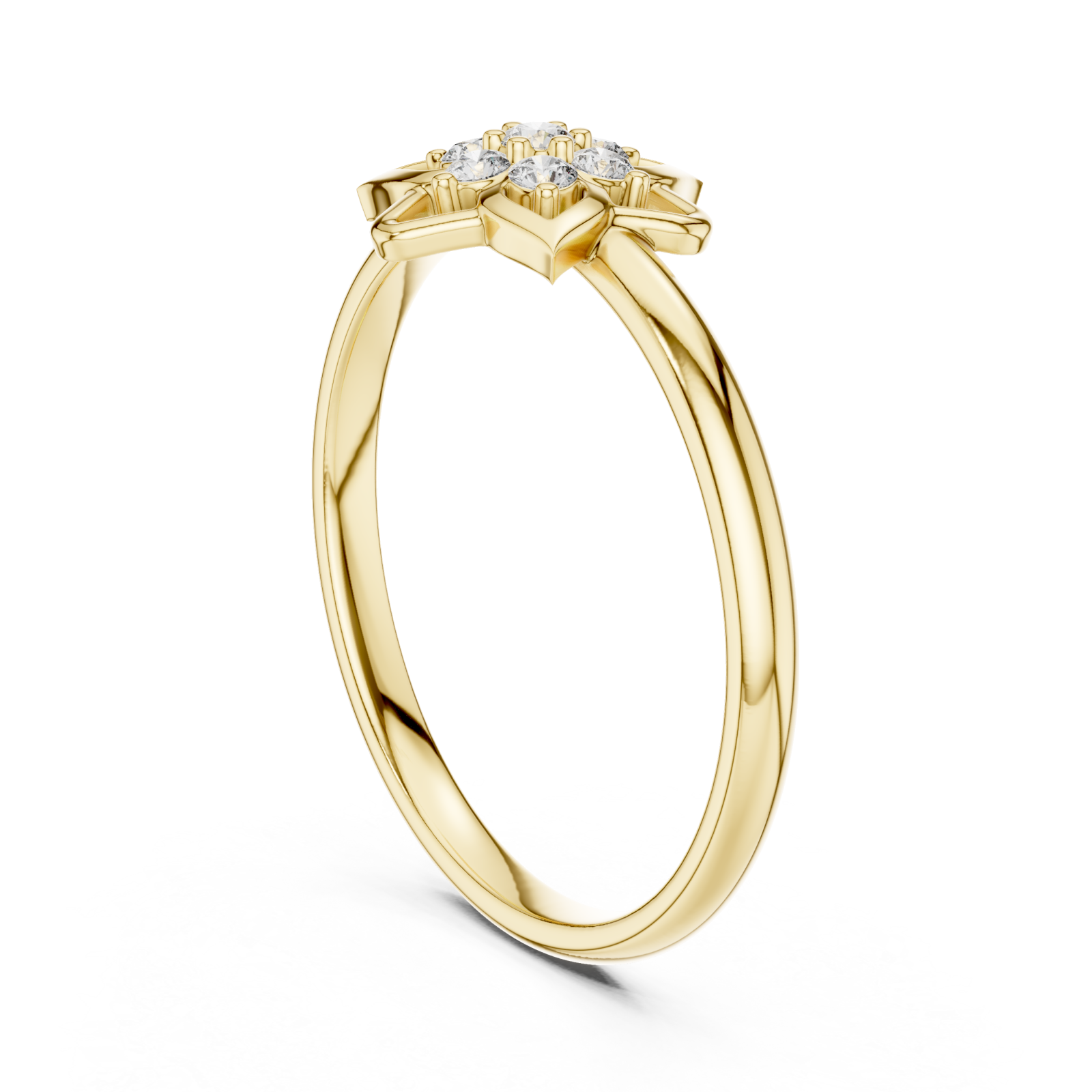  Gold Wildflower Radiance Statement Band Left View