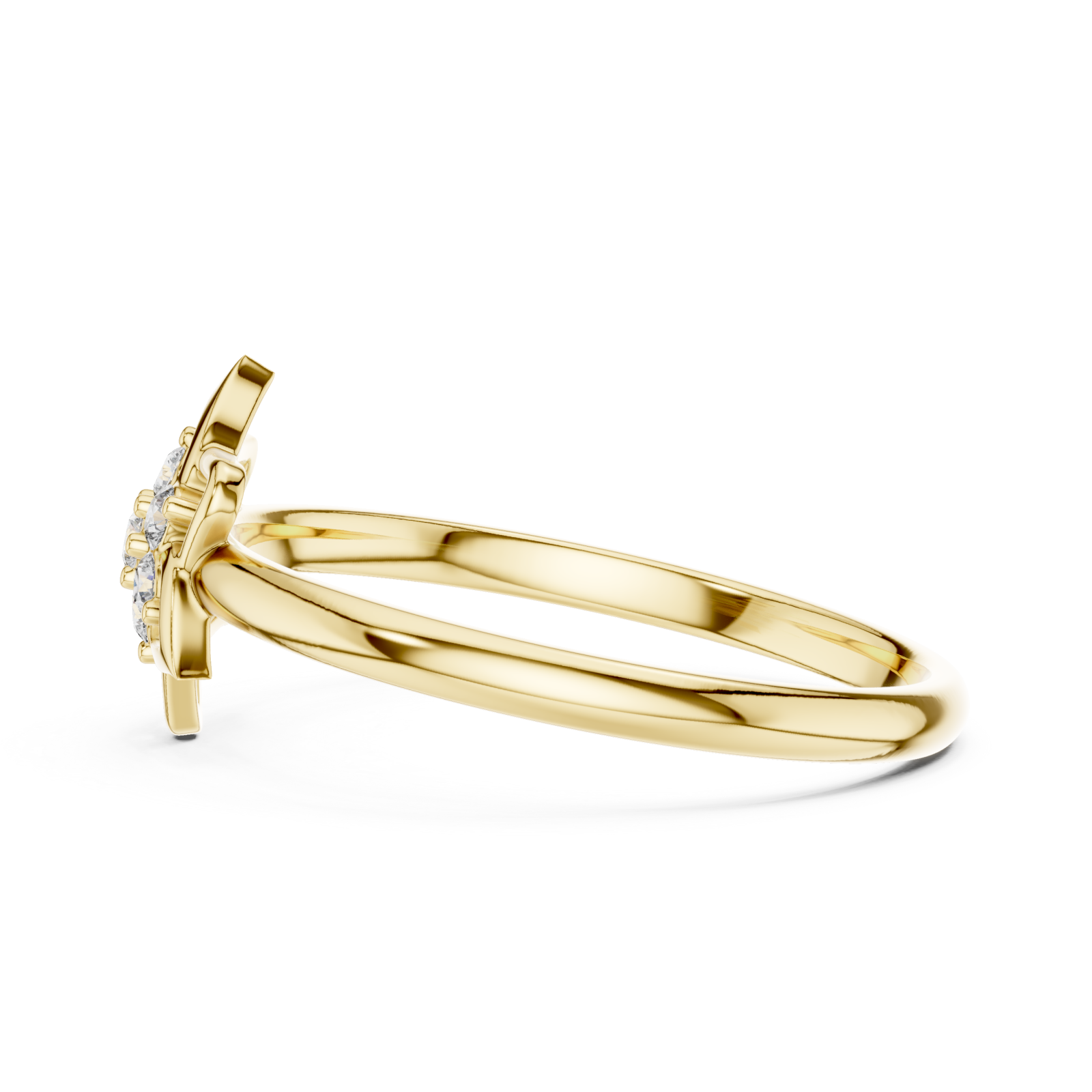  Gold Wildflower Radiance Statement Band Side View