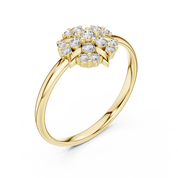 Gold Radiant Petal Harmony Band Right View
