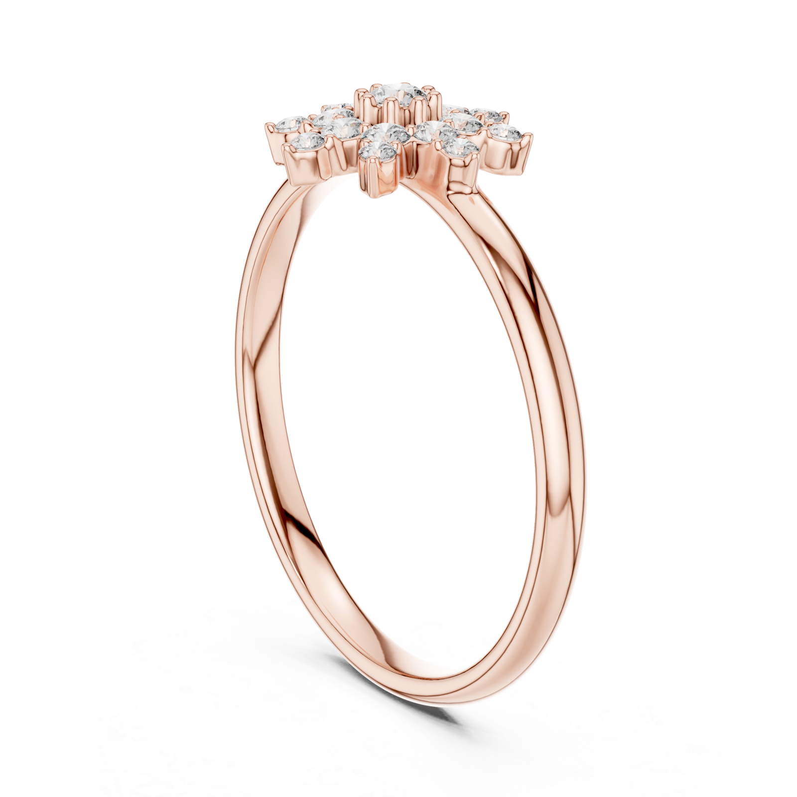  Rose Gold Forever Twinkle Harmony Ring Left View