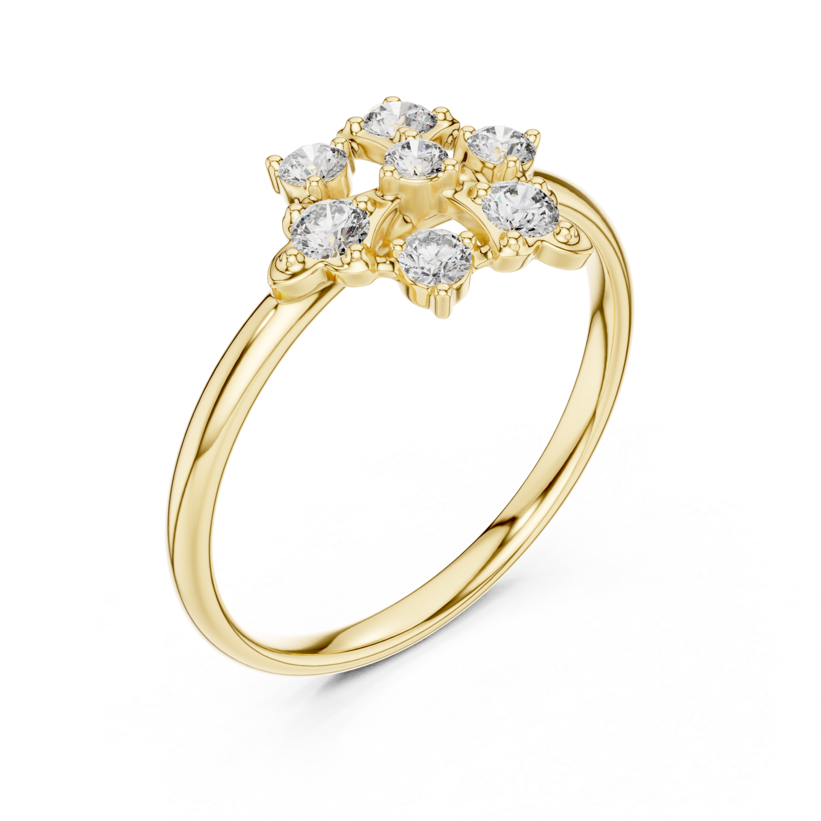 Gold Radiant Spring Cluster Right View