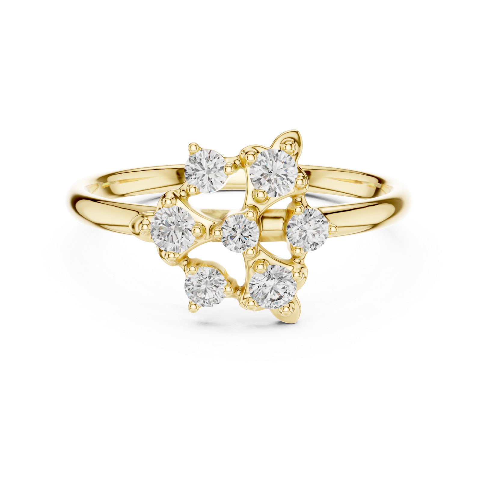  Gold Radiant Spring Cluster Front View